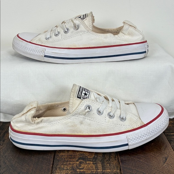 Converse Women’s 8 Chuck Taylor All Star Canvas Sneakers No Tie Stretch Heel - Picture 6 of 8